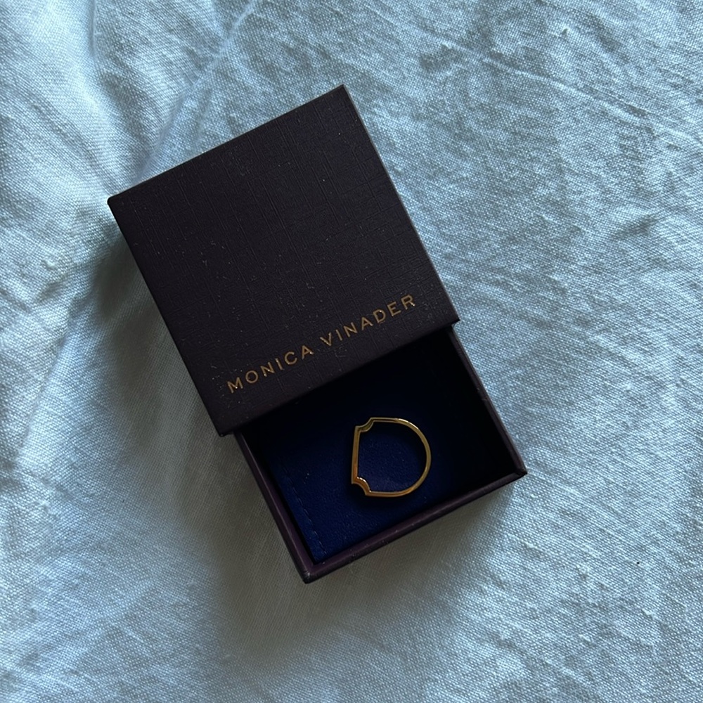 Monica Vinader 18K Gold Vermeil Ring